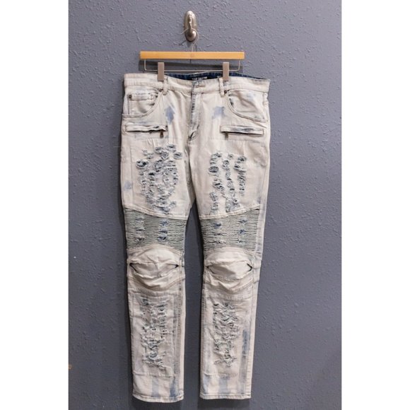 Odd Culture Jeans Skinny Moto Jeans, Size 38x34 - Picture 2 of 12